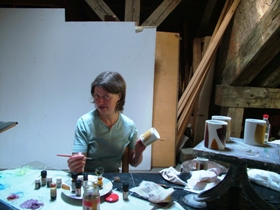 Saruna ar mākslinieci Tatjanu Krivenkovu