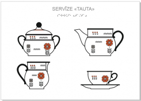 “Rīgas Porcelāna muzeja pieejamība – taktilais albums “Pieskaries porcelānam””