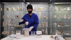 Muzeju naktī varēs vērot video “Kā top porcelāns?” caur muzeja logiem