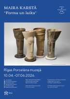 “Forma un laiks” – mākslinieces Mairas Karstās retrospektīva personālizstāde Rīgas Porcelāna muzejā